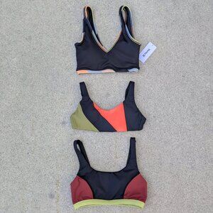 Hurley Swim Bralettes Bundle Set of 3